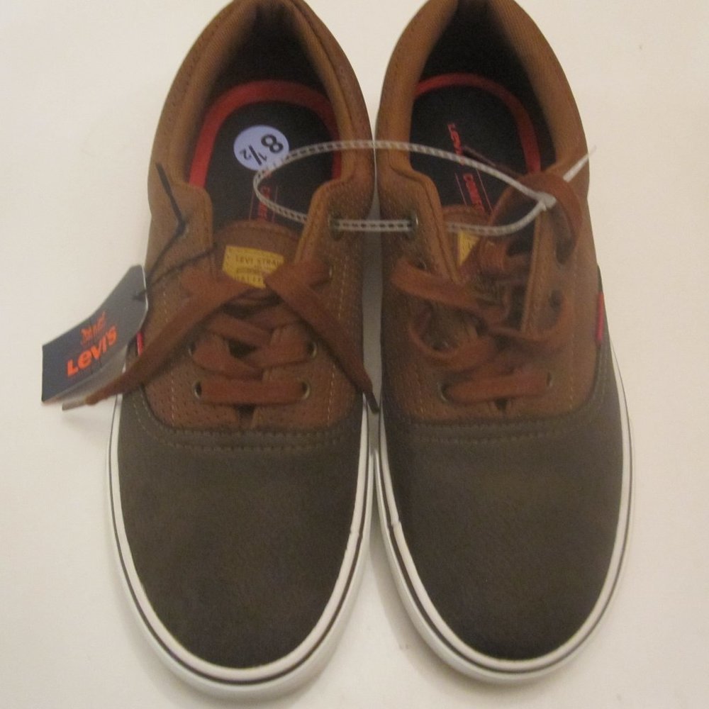 Levi's Faux Leather Brown Casual Comfort Shoes 8.5